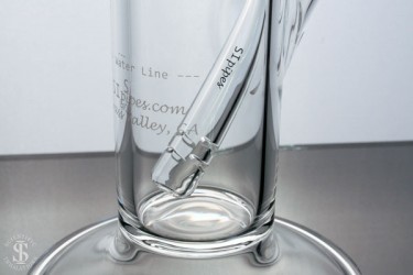 SIpipes-30-015-15in-50mm-Glass-Straight-Pipe-wDownsteam-&-Bowl